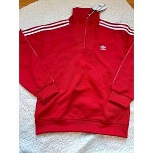 Adidas Originals Men Funnelneck Track Top Jacket Better Scarlet Red Size Small